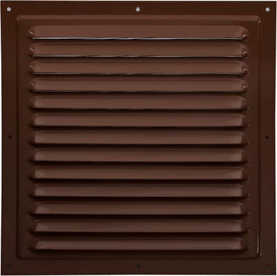 Ventilatierooster Metaal - Rooster Afdekking - Ventilatie Afdekken - Insecten Regenwering - 30x30 cm - Bruin