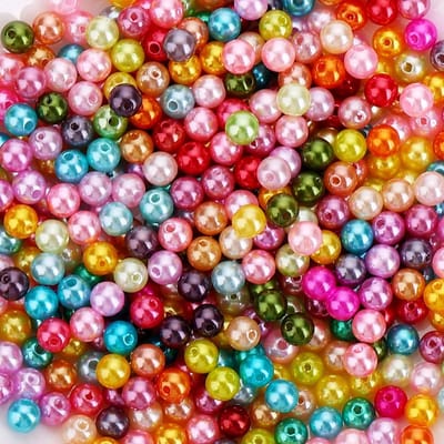 Kralen, 500 stuks, 8 mm, acryl, rond, kleurrijk, losse afstandhouders, voor armband, ketting, sieraden maken, doe-het-zelf