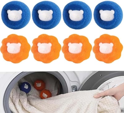 8 Stuks Herbruikbare Haarvangers voor Wasmachine - Effectieve Verwijdering van Dierlijk Haar, Pluis en Vuil voor Kleding en Beddengoed
