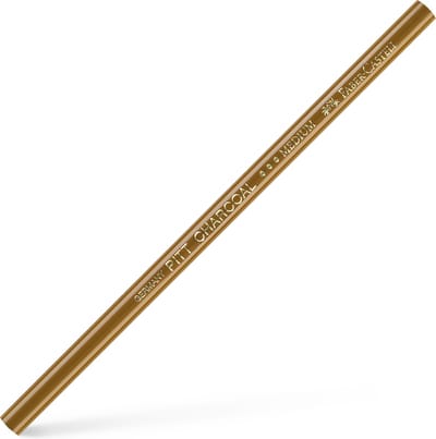 Faber-Castell houtskool potlood geperst - Pitt Monochrome - medium - tekenhoutskool - FC-112995
