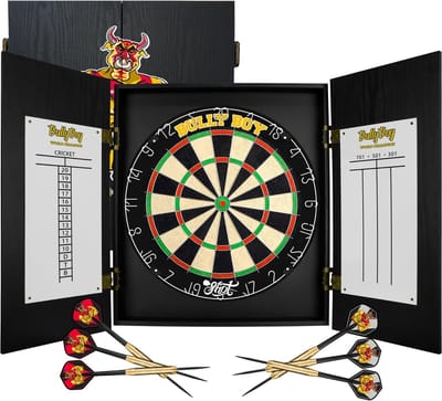 Darts Cabinet - Dartbord Houder - Bescherming Dartbord - Met Scoreborden - 54 x 57 cm - Zwart