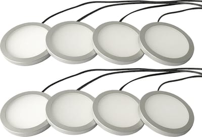 LETT® Opbouw LED Spotjes met Dimknop - Set van 8 Lampjes - Kastverlichting