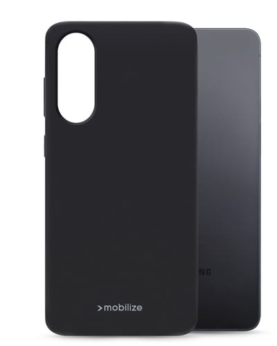 Mobilize Hoesje geschikt voor Samsung Galaxy S25 Edge Telefoonhoesje Flexibel TPU | Mobilize Rubber Gelly Backcover | Galaxy S25 Edge Case | Back Cover - Zwart