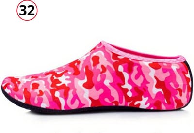 Livano Waterschoenen Voor Kinderen & Volwassenen - Aqua Shoes - Aquaschoenen - Afzwemschoenen - Zwemles Schoenen - Rood - Maat 32