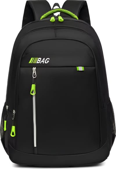 WoYoW® - Middelbare School Student Schooltas- Grote Capaciteit Nylon Business Computer Tas - Reisrugzak - Rugzakken - Luchtkussenriem - Unisex - Groen