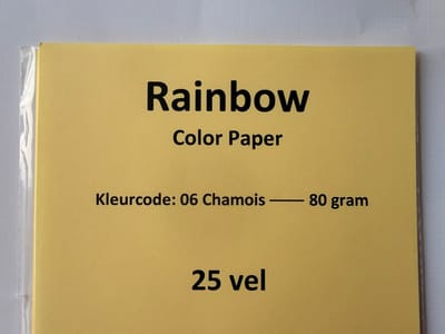 Rainbow KL-06 CHamois (creme geel) 80 gram papier