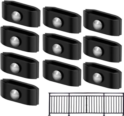 Schuttingpaneel Verbinders - Hekwerk Clips - Tuin Afscheiding - Roestbestendige Beugel - 12 x 8 x 3 cm - Enkel attribuut