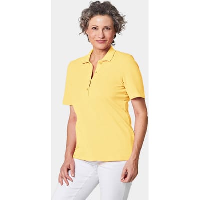 Poloshirt van eersteklas piquéstof - geel - Gr. 21 van Goldner Fashion