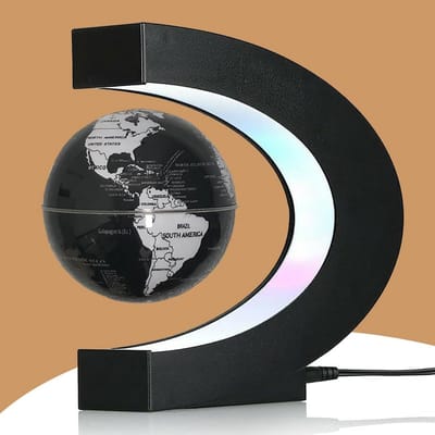 Zwevende Wereldbol met LED Licht - Magnetische Levitatie voor Kantoor & Cadeau