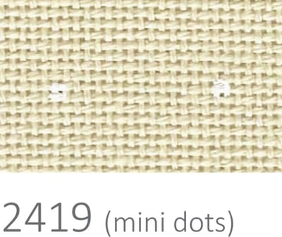 Borduurstof precut - Lugana 25ct 2419 (48 x 68 cm) - Zweigart - Mini Dots