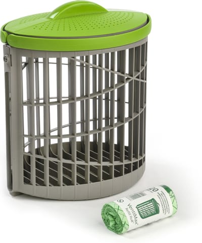 Ventimax - GFT Afvalbakje met 4 rollen composteerbare afvalzakjes - Aanrecht - Compostbakje