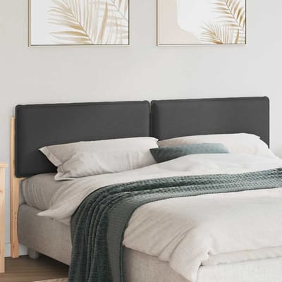 vidaXL - Gestoffeerd - hoofdbord - Natuurlijk - en - Donkergrijs - 200 - cm