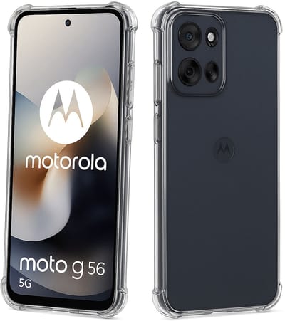 ChiGuard Hoesje Geschikt voor Motorola Moto G56 Hoesje - Shock Proof Case – Cover Transparant