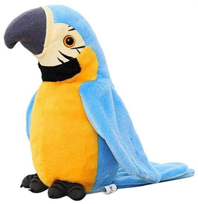 Grappige Pratende Papegaai Knuffel met Herhaalfunctie en Zwaaiende Vleugels - Pluche Vogel Speelgoed voor Kinderen