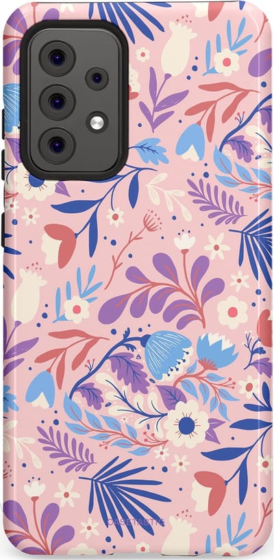 Casetastic Hoesje Geschikt voor Samsung A52 (4G/5G/s) - Stijlvolle Beschermende Duo-layer Case - Bloeispel