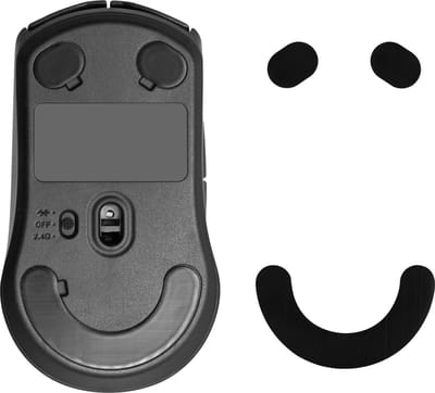 kwmobile muis voeten sticker geschikt voor SteelSeries Rival 3 - Computermuis glijder - Stickers in zwart