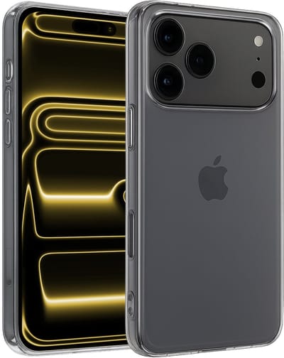 Hoesje - Geschikt voor Apple iPhone 17 Pro - Sterk & Shockproof - Hoes Cover - Siliconen Case - Telefoonhoesjes - Transparant
