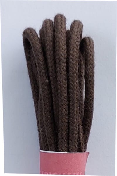 Strickers Veter - Donker Bruin - Dun Rond - Lengte 120 cm - Dikte 2,5 mm - Schoenveter