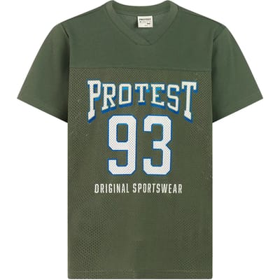 Protest PRTNiels JR - T-shirt Jongens - Korte mouwen - V hals - Groen