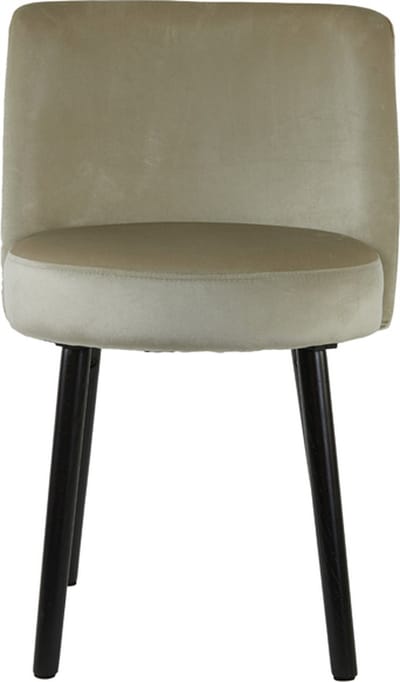 Light&living Eetkamerstoel 56x44,5x80 cm ECKLEY velvet glans zilver-zwart