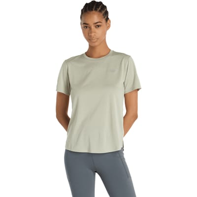 New Balance Athletics T-shirt T-shirts Dames - Groen - Maat L - Poly Jersey