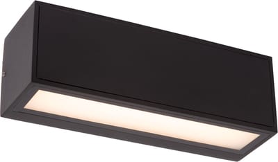 Lucide SUTTON - Wandlamp - Zonne-energie - LED - 1x1,5W 2700K/3000K - IP54 - Dag/nacht sensor - Zwart