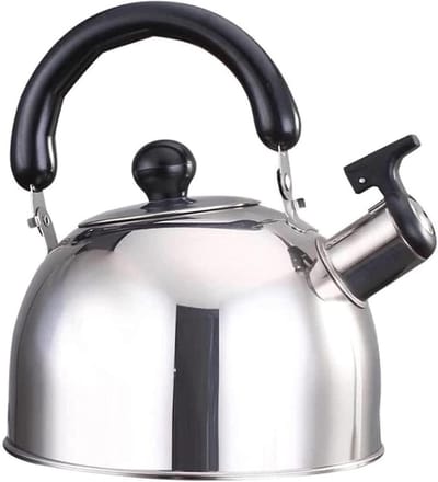Waterkoker met Fluitje - Theepot Ketel - Water Koken - Automatisch Fluitje - 3L - Zilver