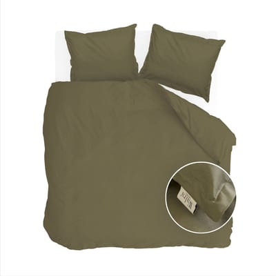 Walra Dekbedovertrek Vintage Satin - 200x220 - 100% Katoen - Groen