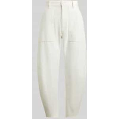 Tapered stoffen broek van puur katoen