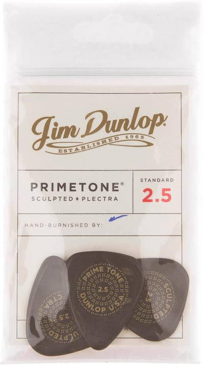 Jim Dunlop Primetone - Plectrums - Standard Smooth - Player's Pack 3 Stuks - 2,50 mm