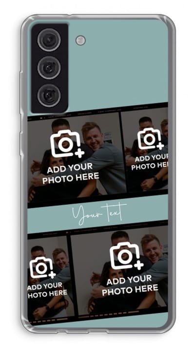 Gepersonaliseerd - Case Company® - Hoesje geschikt voor Samsung Galaxy S21 FE hoesje - Filmrol N°2 - Soft Cover Telefoonhoesje - Bescherming aan alle Kanten en Schermrand