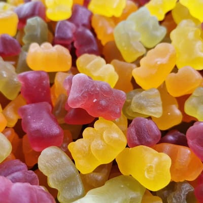 Candy Freaks Vegan Snoep Yummy Beertjes 450 Gram - Biologisch - Glutenvrij - Lactosevrij - Halal Snoep - Zuivelvrij - Veganistisch - Vegan - Snoep - Zacht Snoep - Gummy Bear - Diervrij - Ramadan