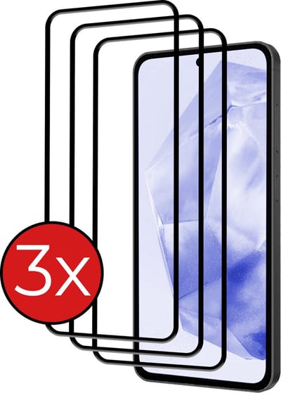 Screenprotector - 3 Stuks - Geschikt voor Samsung Galaxy A35 - Full Cover - Beschermglas - Gehard Glas - Tempered Glass - Screen Protector