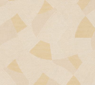 GEOMETRISCH PATROON BEHANG | Subtiel glanzend - Beige Crème Wit Goud - A.S. Création Cuba II
