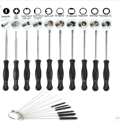 Screwdriver Set - Carburetor Setting Tool - Schroevendraaier + Carburetor Cleaning Set - Reinigingsset - Onderhoudsset