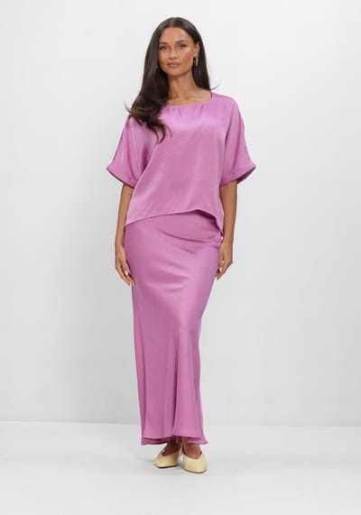 Ydence Top Paula Tops & T-shirts Dames - Shirt - Roze - Maat XS