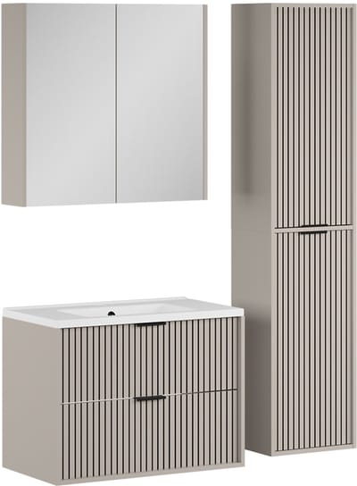 Vicco Badkamermeubelset Ruford, Kasjmier, 4-delig