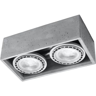 Betonnen plafondlamp Sollux Lighting Quatro 2