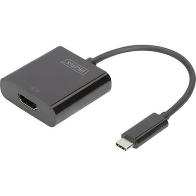Digitus TV, monitor Adapter [1x USB-C stekker - 1x HDMI-bus] DA-70852 15.00 cm