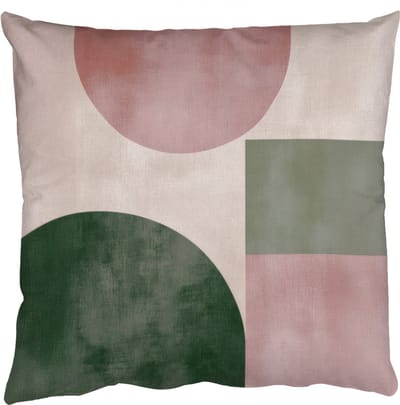 Sierkussens - Kussentjes Woonkamer - 50x50 cm - Vormen - Abstract - Cirkel - Zwart