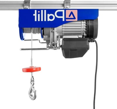 Elektrische lier - Hefmachine takel - Zware lasten heffen - Draadloze afstandsbediening - 200 kg / 400 kg - Grijs