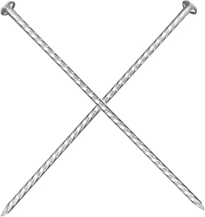 Kunstgras Verankering Spikes - 40 Stuks Zilvergrijs, Roestbestendig, 25 cm Lang, Heavy-Duty