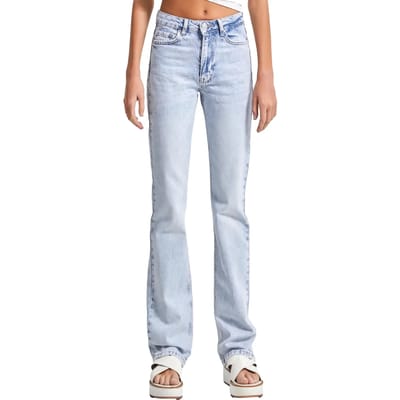 It's Basic - Straight High Rise Jeans - Sky