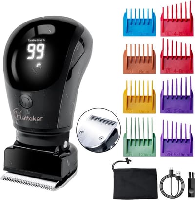 Bald Head Trimmer voor Mannen - Waterdichte Oplaadbare Draadloze Haartrimmer en Baardtrimmer