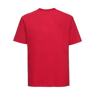 Russell Heren Klassiek Ringspun Katoen T-Shirt (Klassiek rood)