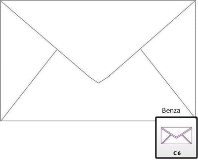 Benza Bankenveloppen - Langwerpig C6 162 x 114 mm - Wit - 50 stuks