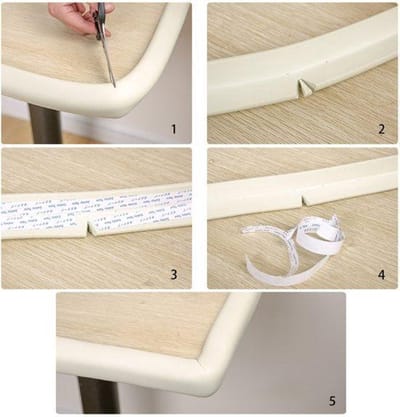 *** Stootrand foam - Rand Beschermer Bescherming - Tafelbeschermer - Veiligheid - Tafelhoek - Tafelrand - Omrander - Stootkussen - van Heble® ***