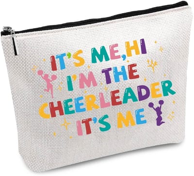 Golden crown - Cheerleader make-up tas - multifunctionele toilettas - canvas - pennenetui - draagbare survival kit - cosmetische tas - geschikt voor vro...