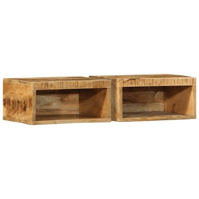 vidaXL - Tv-wandmeubelen - 2 - st - massief - ruw - mangohout