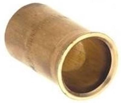 Bonfix Messing steunhuls - voor zacht koperen en stalen buis 12u x 1,0 - buitendiameter x wanddikte